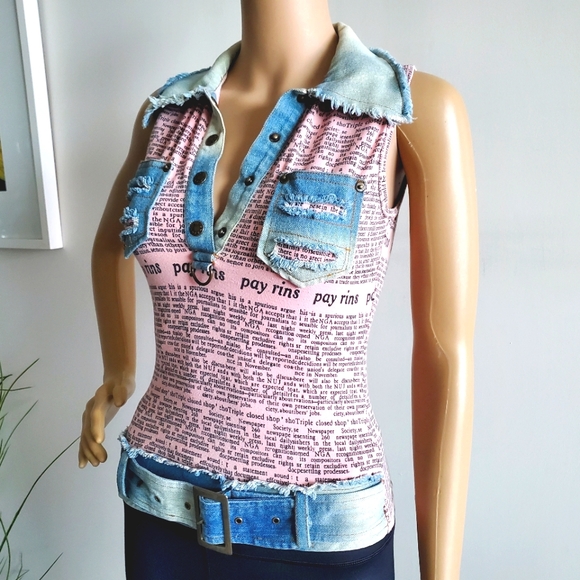 PAPAYA Gazette Jeans Top - Picture 3 of 15